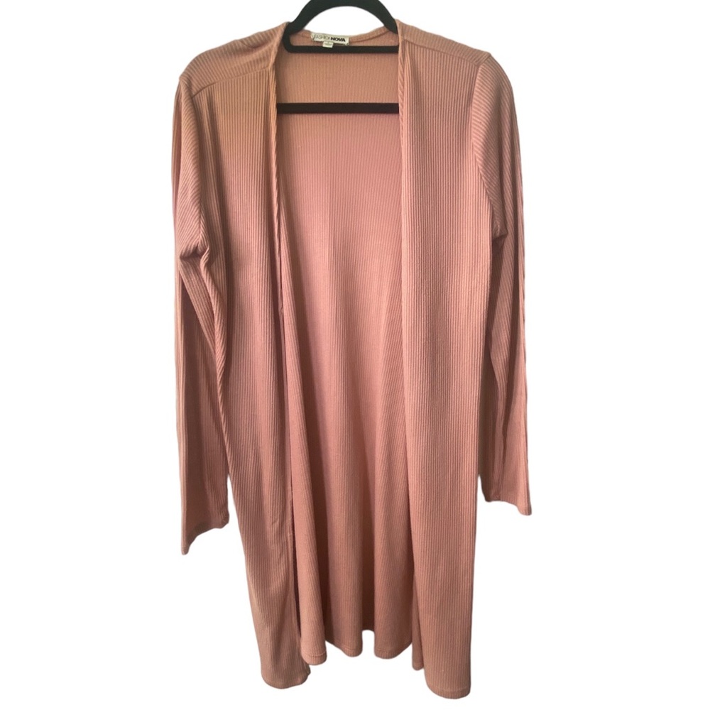 Dusty Pink knee length Cardigan